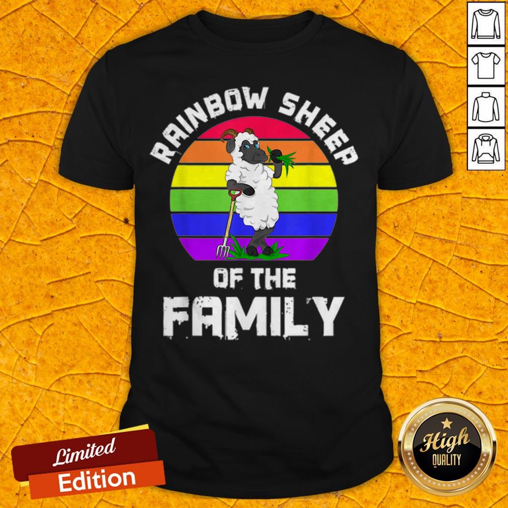 Gay LGBT Lesbian The Rainbow Sheep Of The Family Shirt