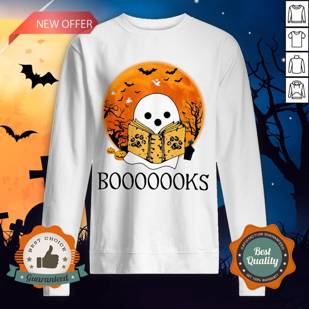Ghost Reading Books Halloween Shirt