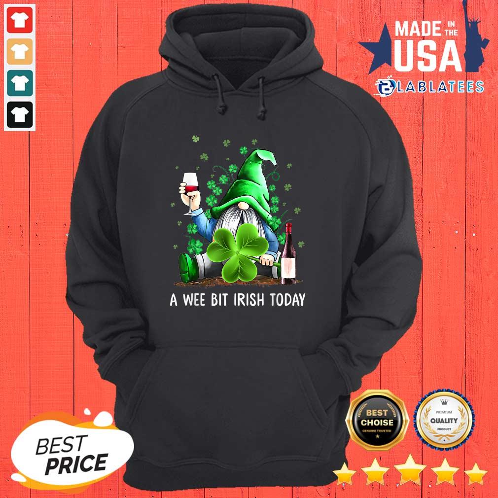 Gnome Drinks Wine Shamrock St. Patrick Day Shirt
