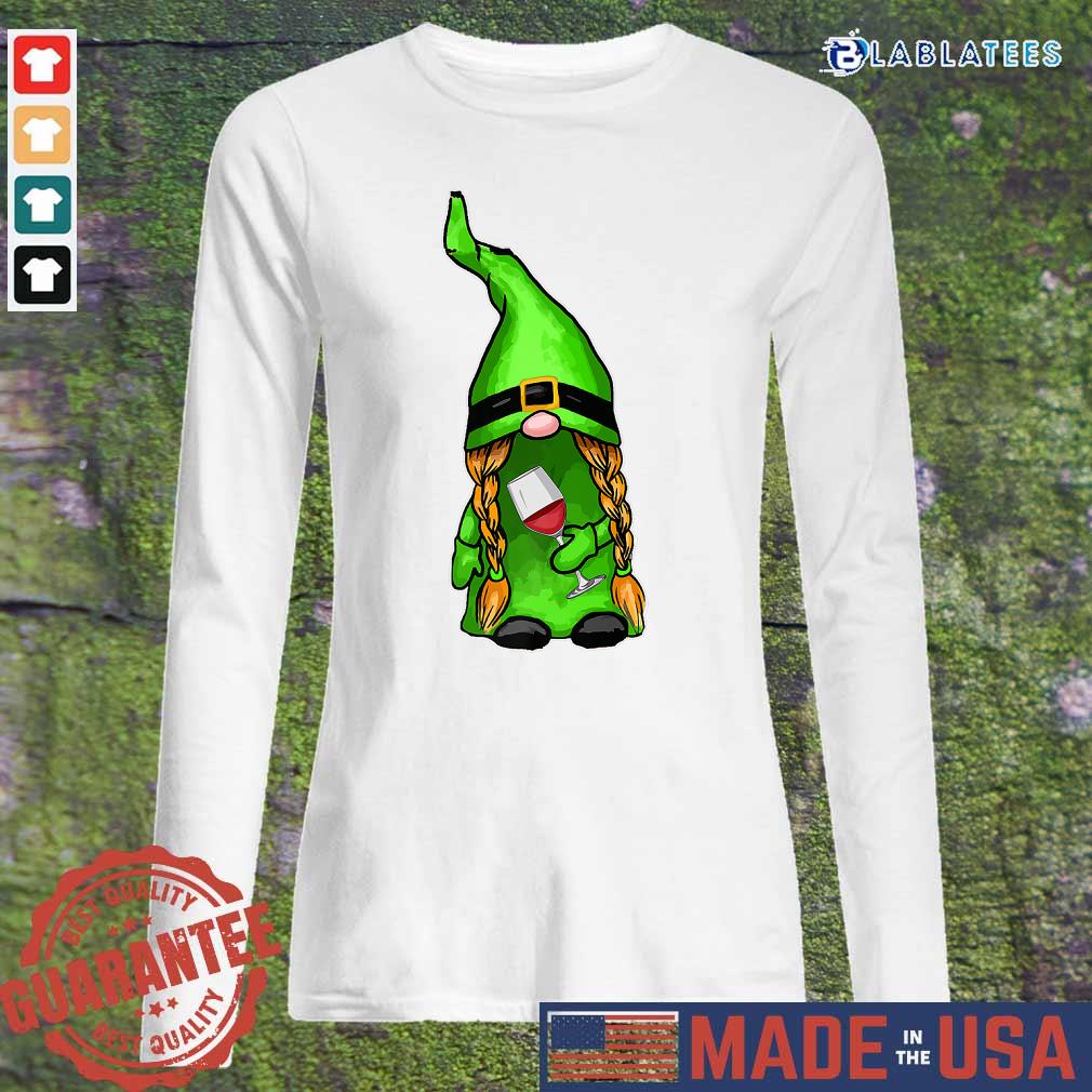 Gnome Happy St Patrick's Day Wine Shirt