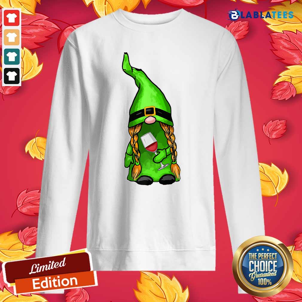 Gnome Happy St Patrick's Day Wine Shirt