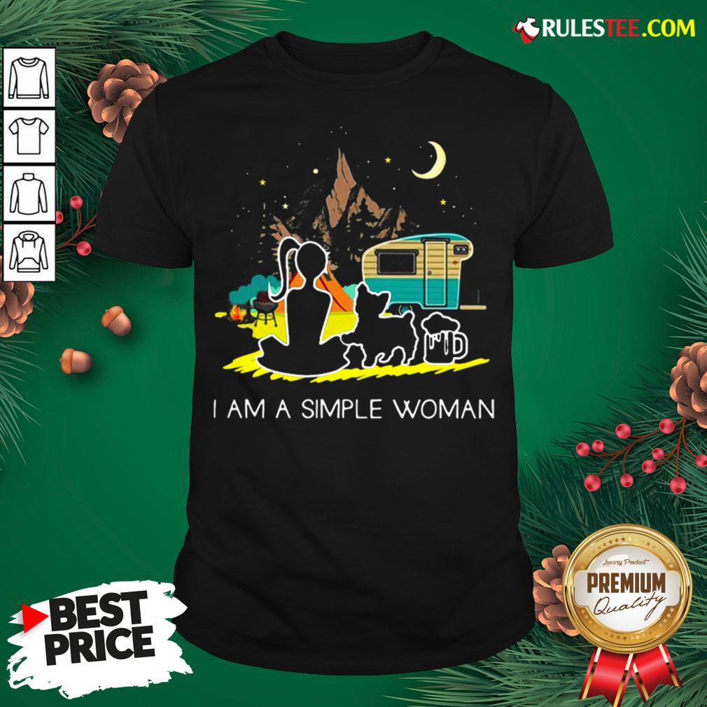 Good A Simple Woman Yorkshire Dog Shirt