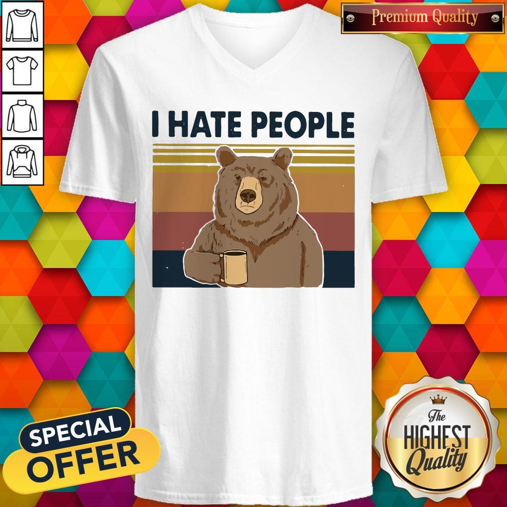 Good Beer Drink Coffee I Hate People Vintage Shirt