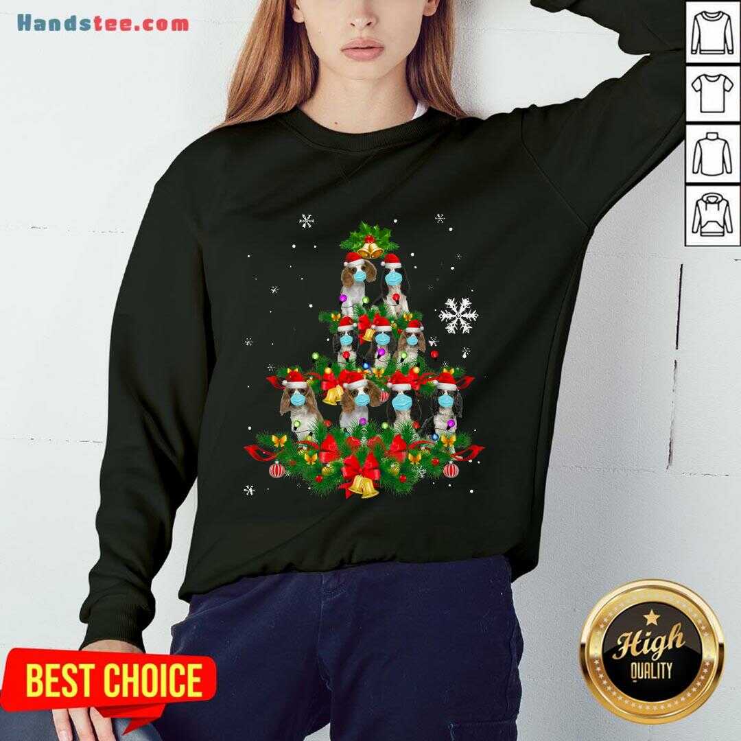 Good Cavalier King Charles Spaniel Christmas Tree Dog Mask Xmas Cute Gift Shirt