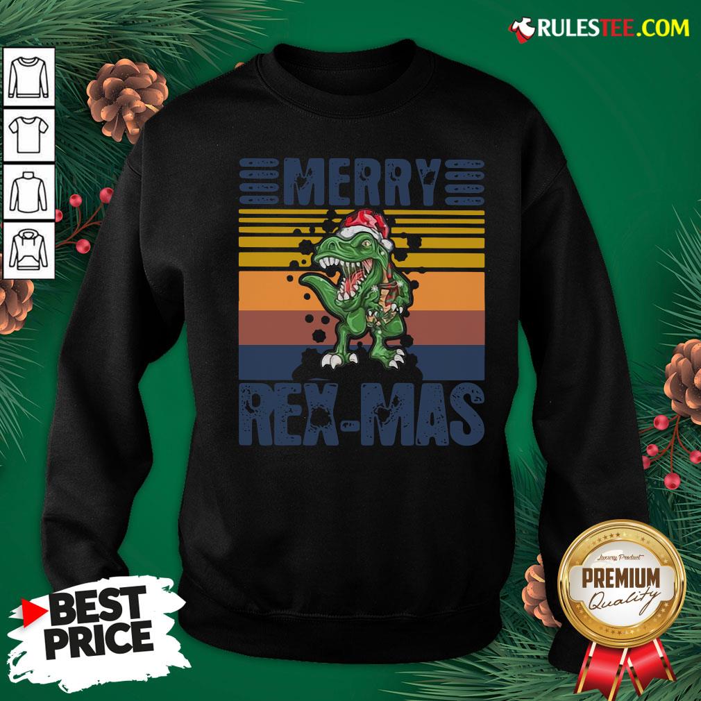 Good Christmas Santa T-Rex Merry Rexmas Vintage Shirt