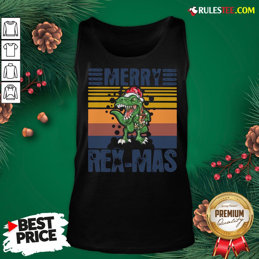 Good Christmas Santa T-Rex Merry Rexmas Vintage Shirt
