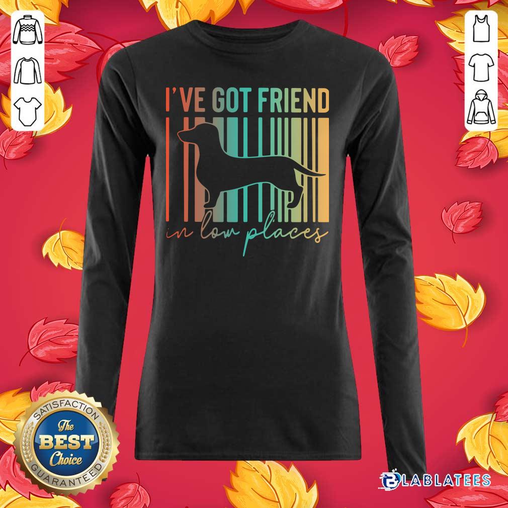 Good Dachshund I've Got Friend In Low Places Shirt