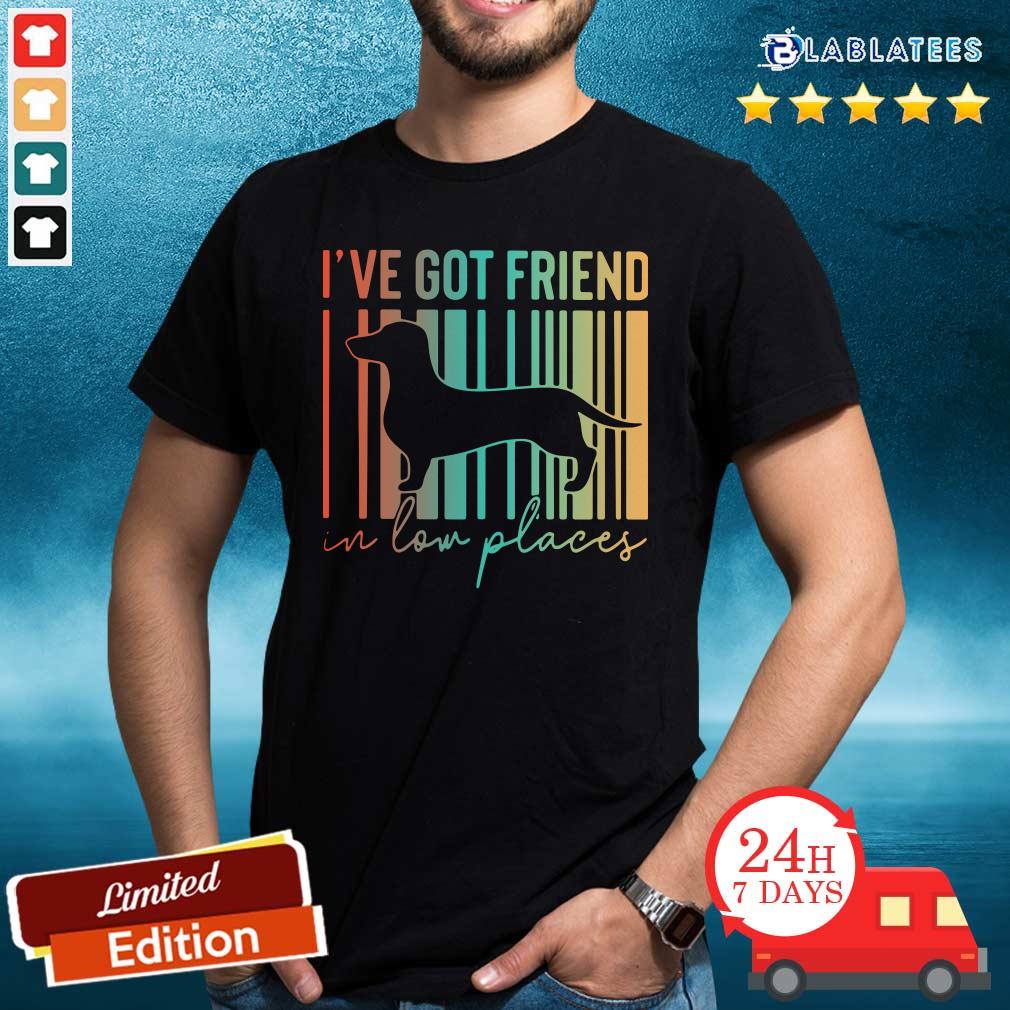 Good Dachshund I've Got Friend In Low Places Shirt
