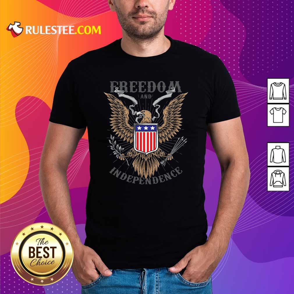 Good Freedom And Independence Eagle American Flag Shirt