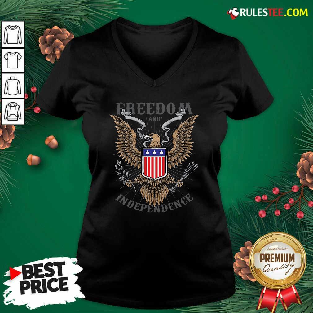 Good Freedom And Independence Eagle American Flag Shirt
