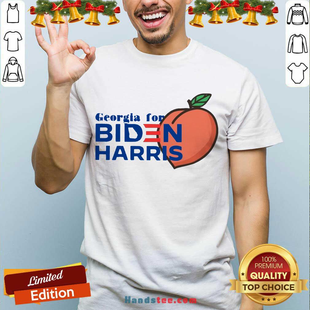 Good Georgia For Biden Harris Peach Shirt