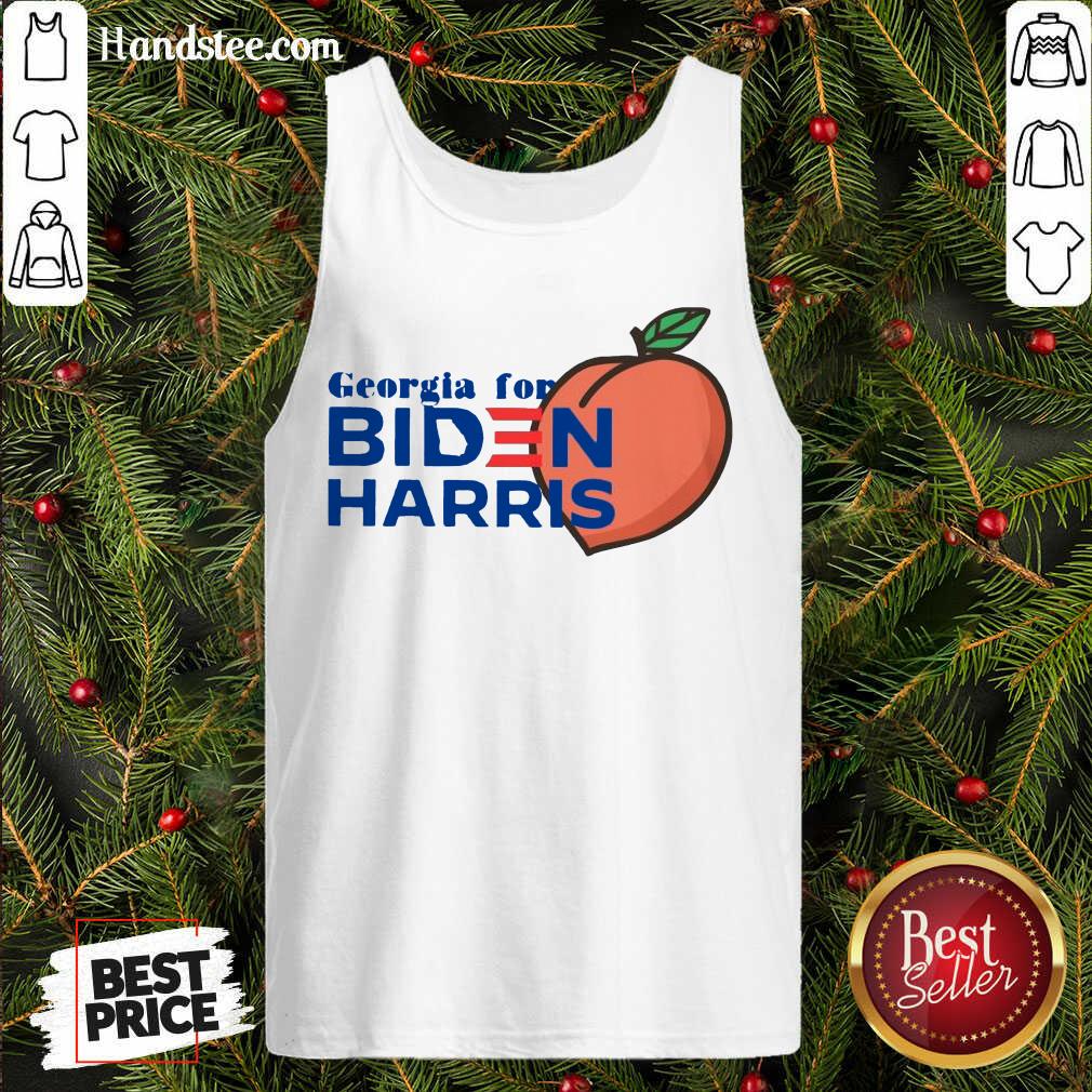 Good Georgia For Biden Harris Peach Shirt