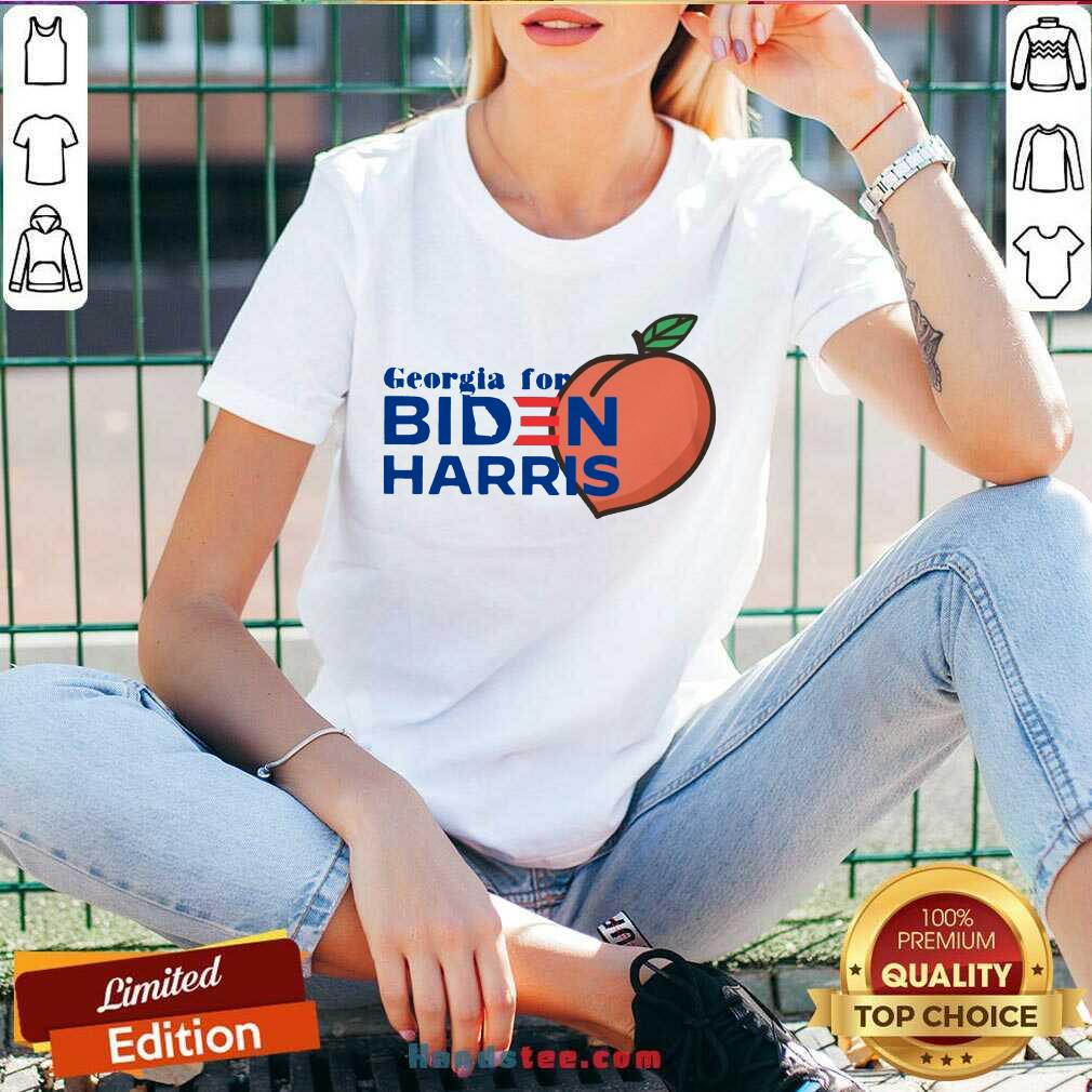 Good Georgia For Biden Harris Peach Shirt