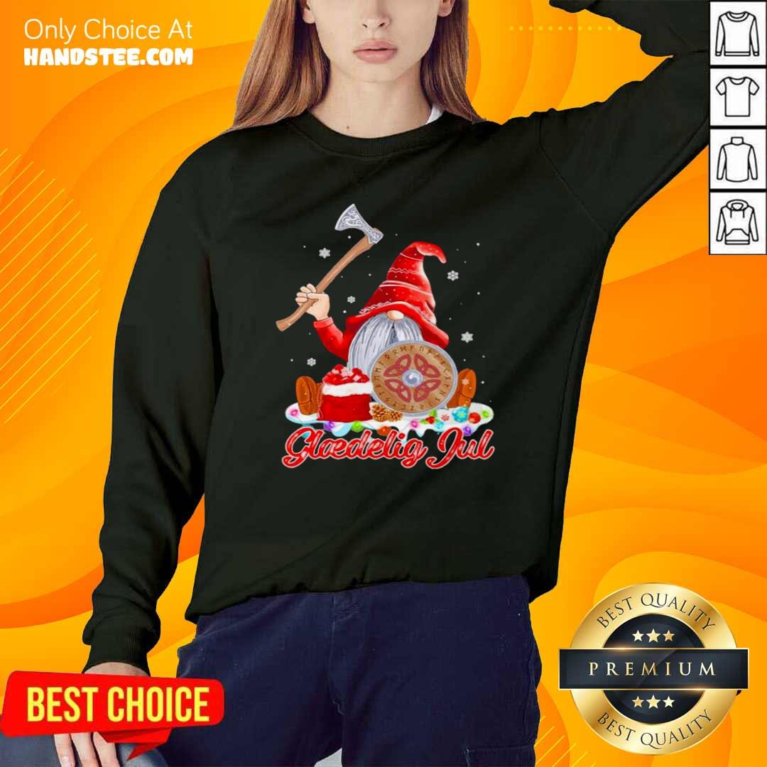 Good Gnome Viking Glaedelig Jul Christmas Shirt