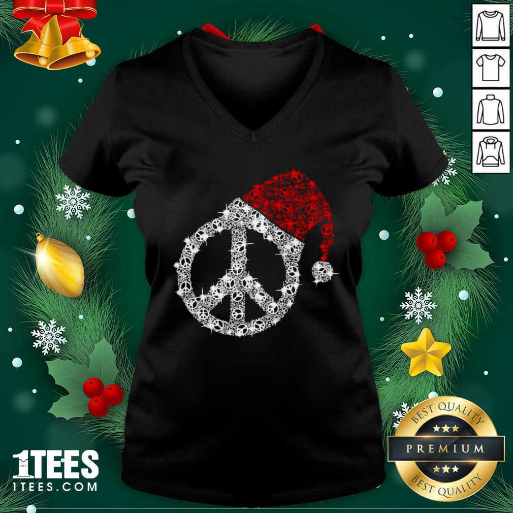 Good Hippie Diamond Hat Merry Christmas Shirt