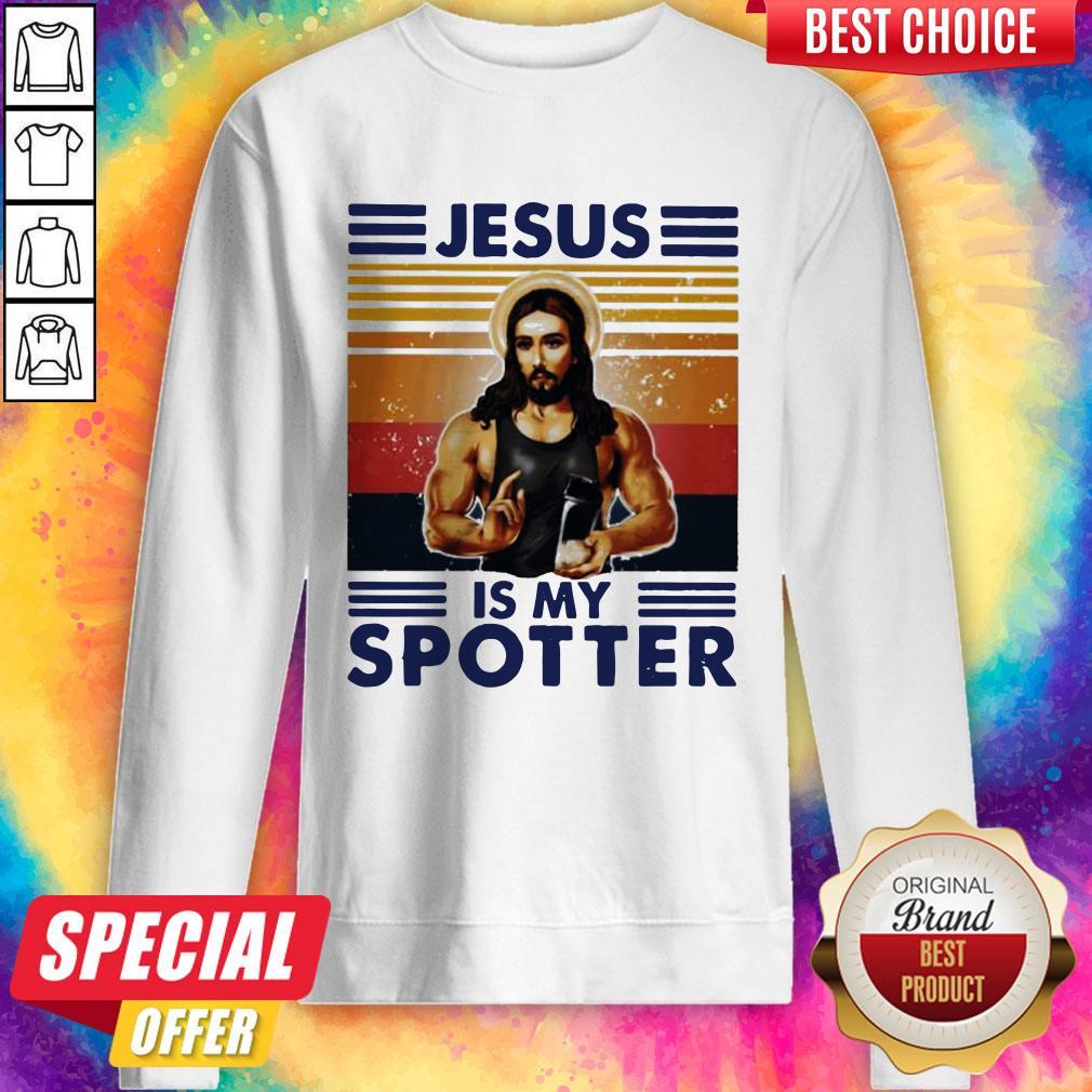 Good Jesus Is My Spotter Vintage Shirt