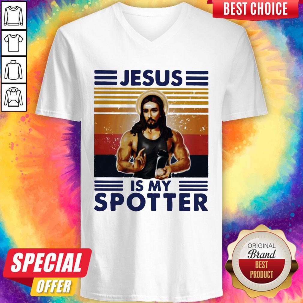 Good Jesus Is My Spotter Vintage Shirt