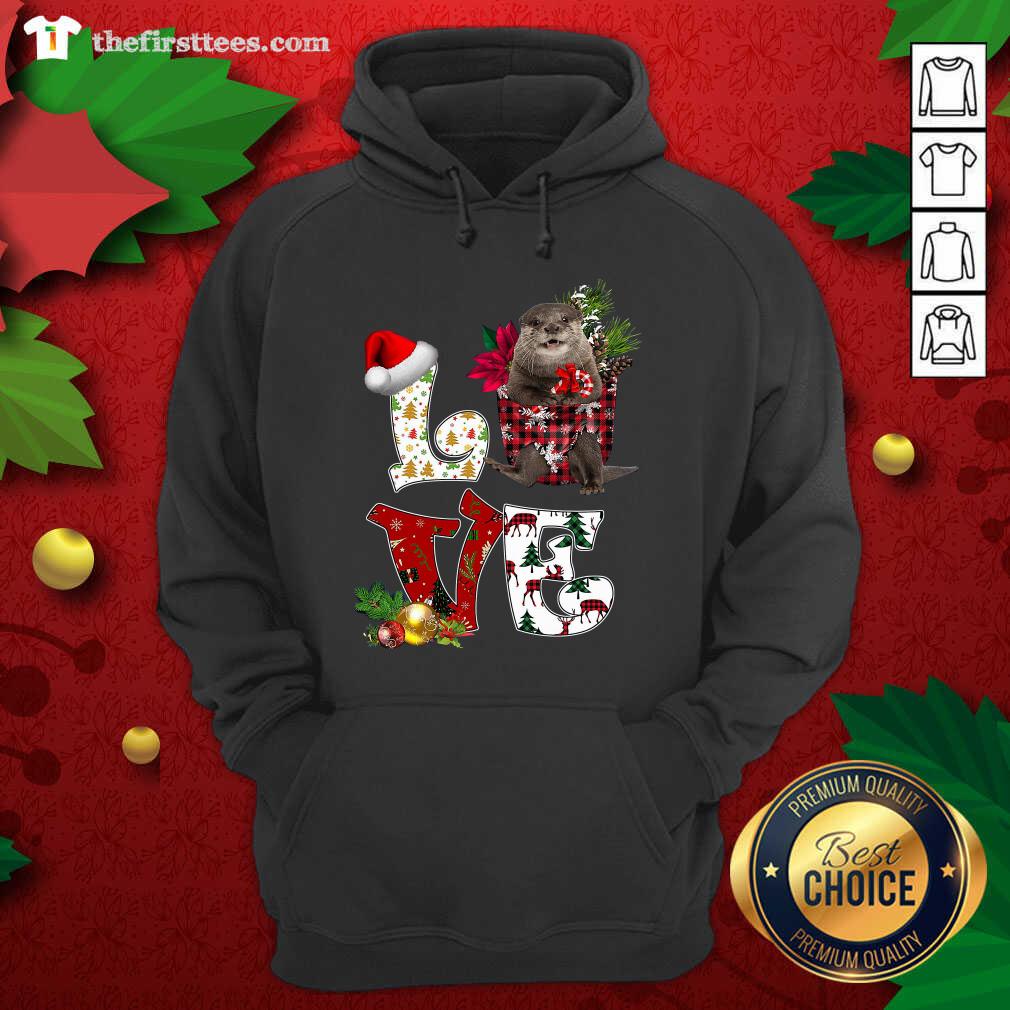 Good Love North American River Otter Merry Christmas Shirt