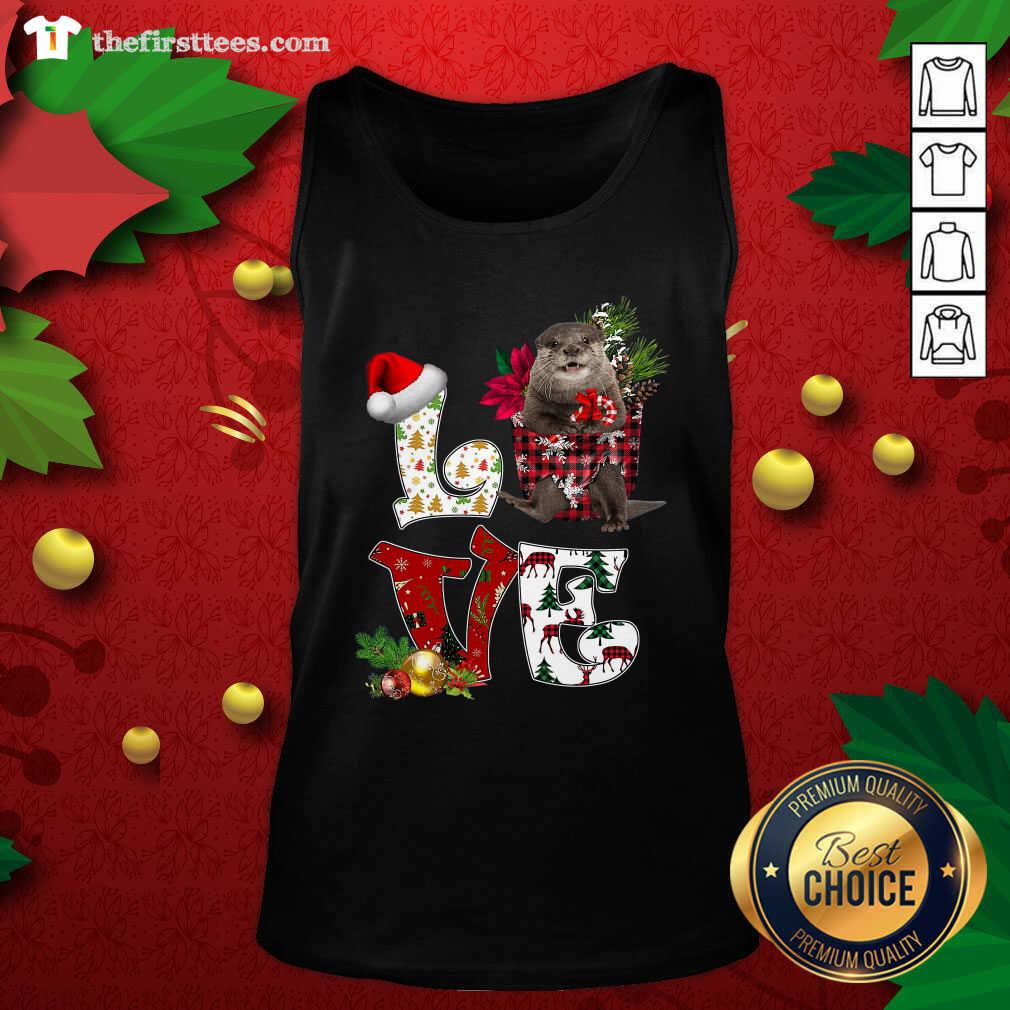 Good Love North American River Otter Merry Christmas Shirt