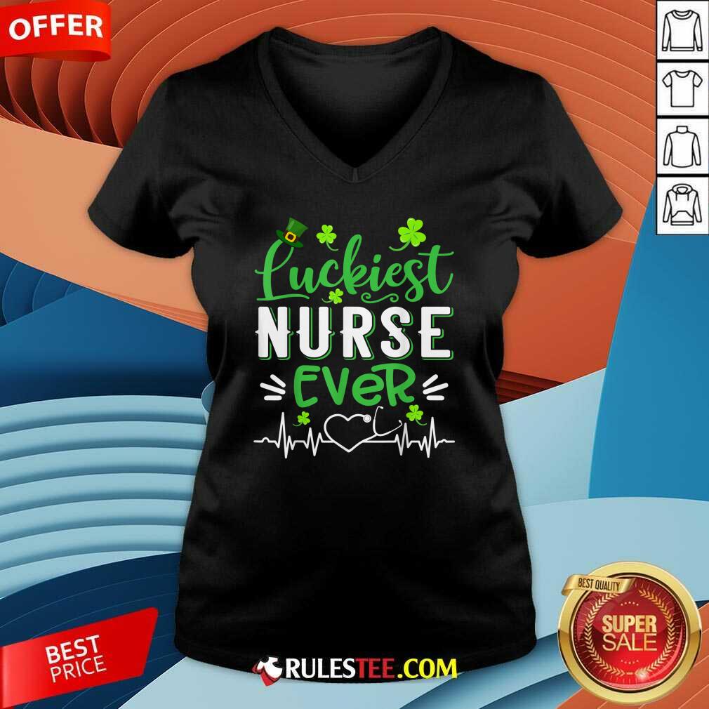 Good Luckiest Nurse Ever St Patricks Day Shirt