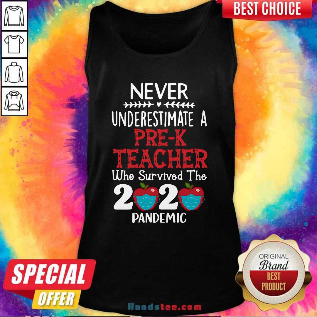 Good Never Underestimate A Pre-K Teacher Who Survived The 2020 Pandemic Shirt