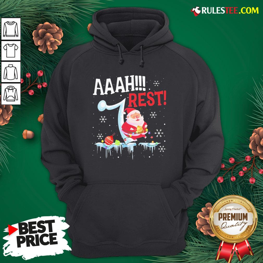 Good Santa Claus Aaah Rest Happy Light Christmas Shirt