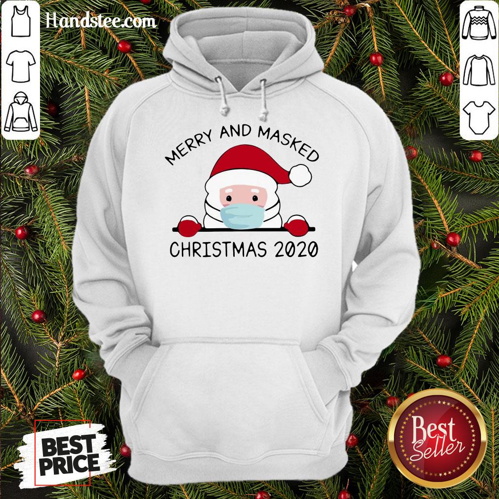 Good Santa Claus Face Mask Merry And Masked Christmas 2020 Sweat Shirt
