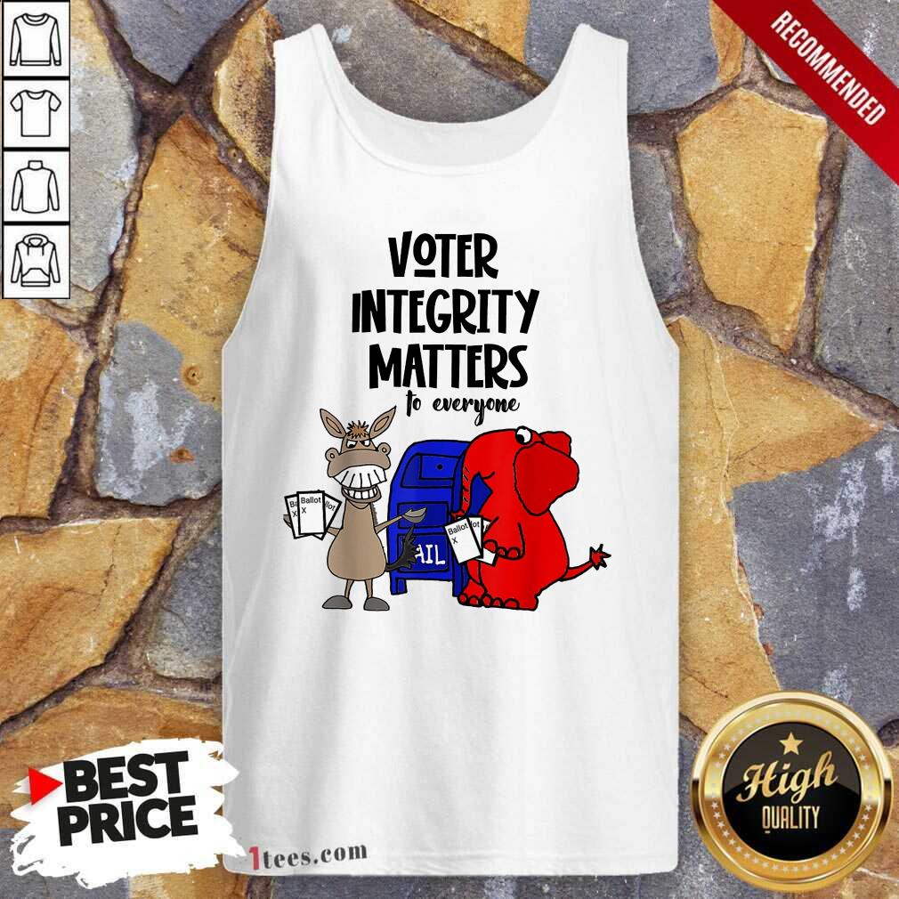 Good Socialdudtees Voter Integrity Matters To Everyone Shirt