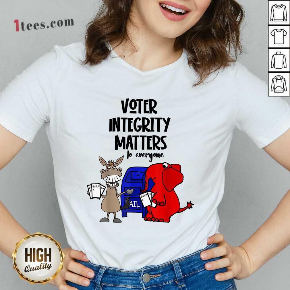 Good Socialdudtees Voter Integrity Matters To Everyone Shirt