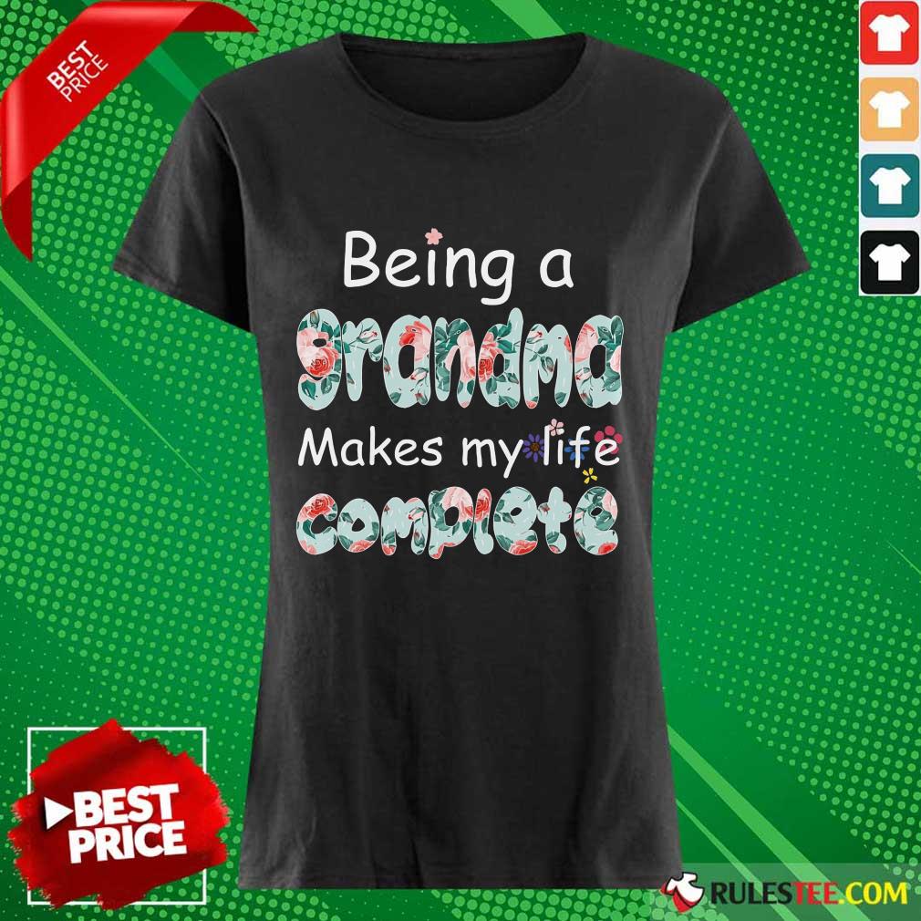 Grandma Makes My Life Complete Flower Shirt