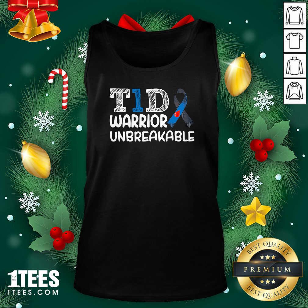 Great Diabetes T1D Warrior Unbreakable Shirt