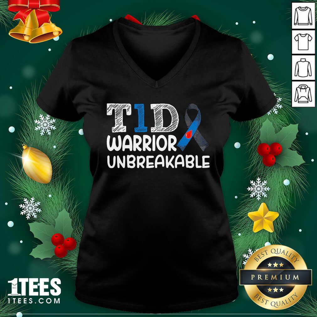 Great Diabetes T1D Warrior Unbreakable Shirt