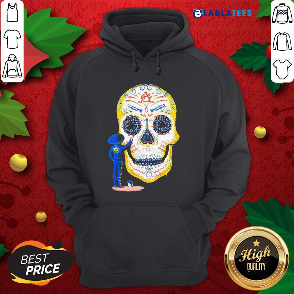 Great Painter Sugar Skull And Music Shirt