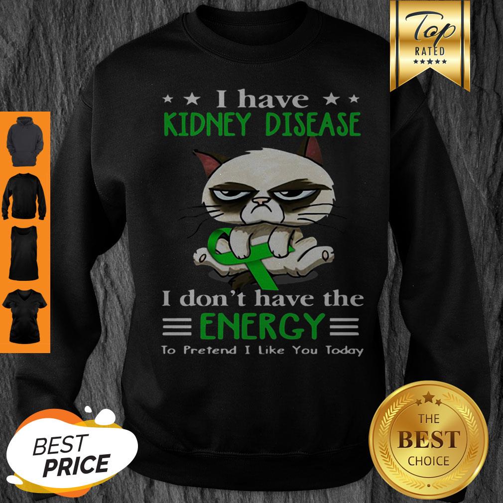 Grumpy Cat I Have Kidney Disease I Don’t Have The Energy Shirt