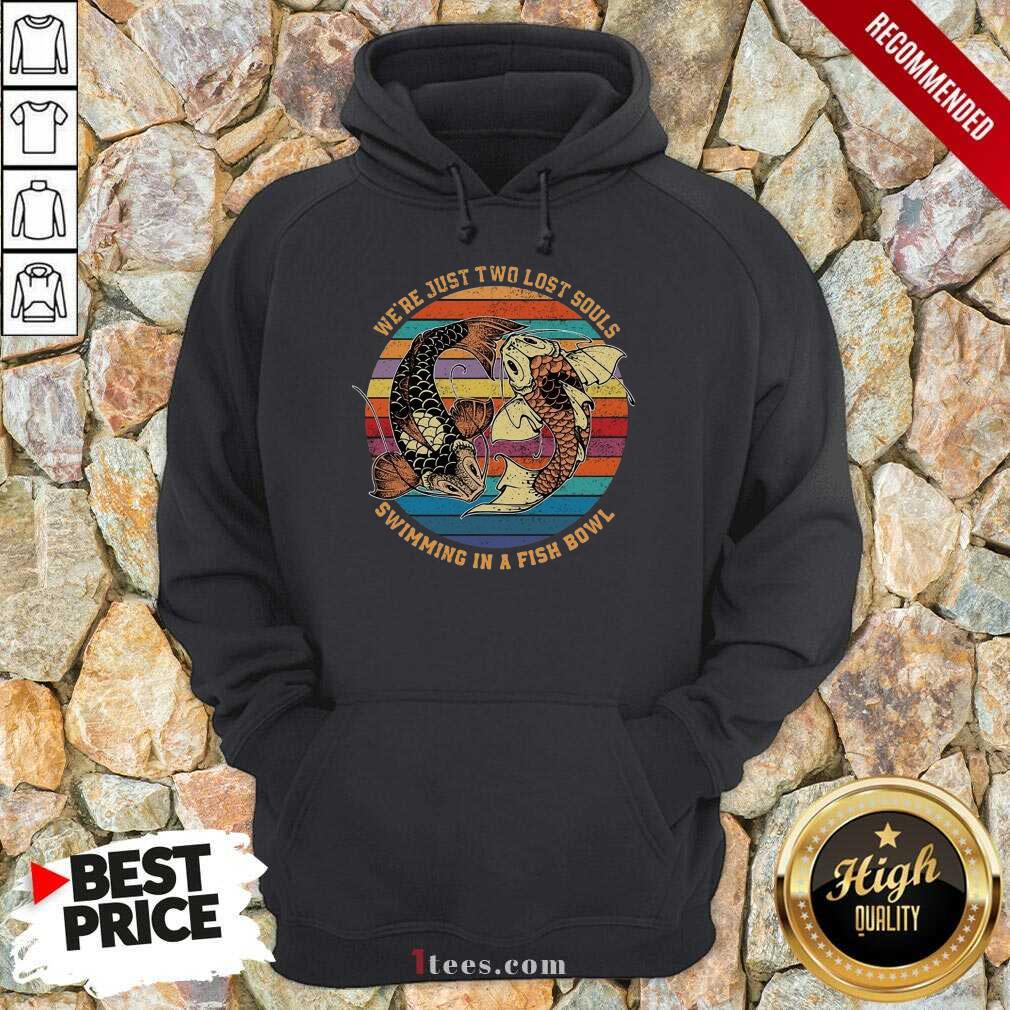 Happy Just Swimming Fish Bowl Vintage Shirt