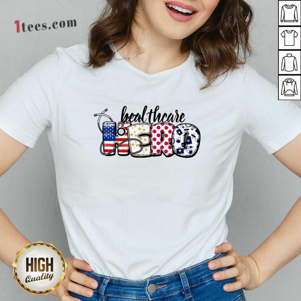 Healthcare Hero Shirt For Nurse Doctor Medical American Flag Shirt