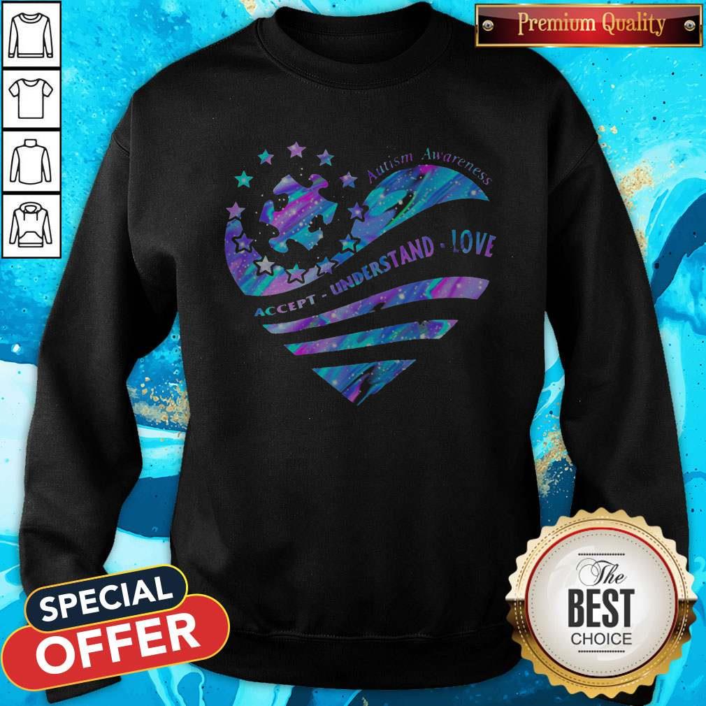 Heart Autism Awareness Accept Understand Love Shirt