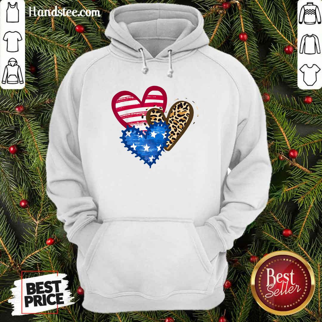 Heart Love USA Leopard Shirt