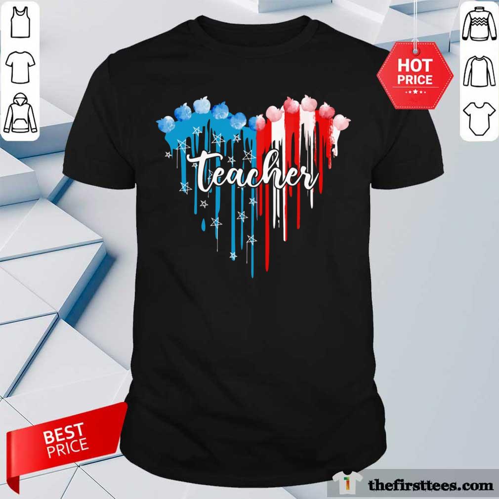 Heart Teacher American Shirt
