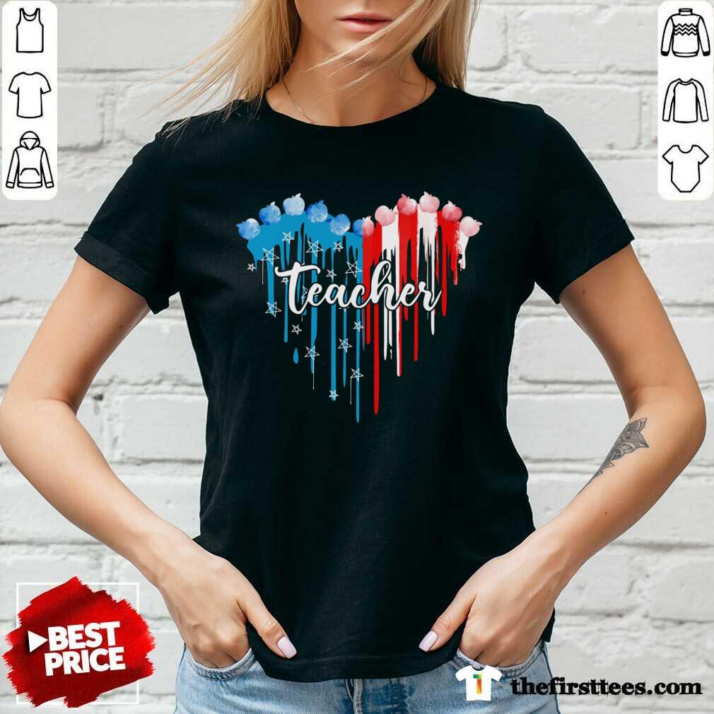 Heart Teacher American Shirt