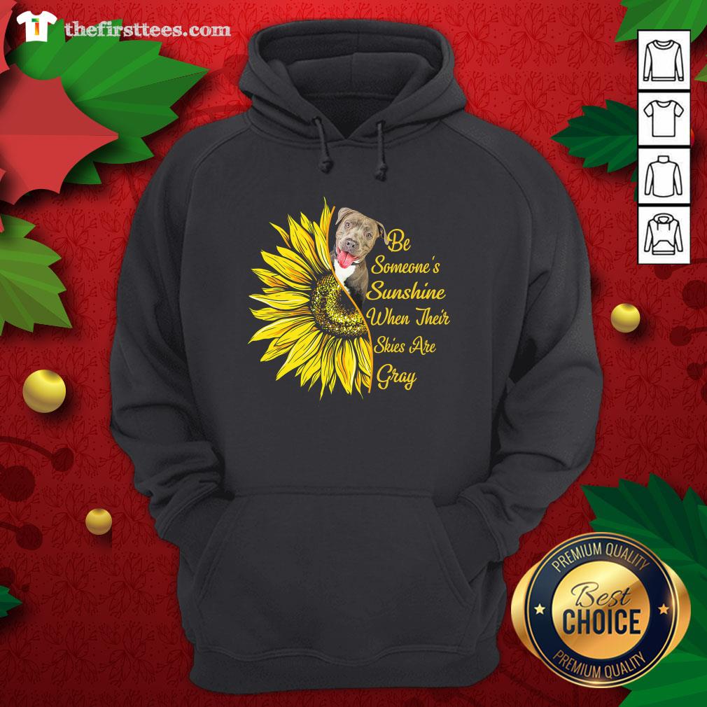 Nice Pitbull Sunflower Be Someone’s Sunshine When Their Skies Are Gray Shirt