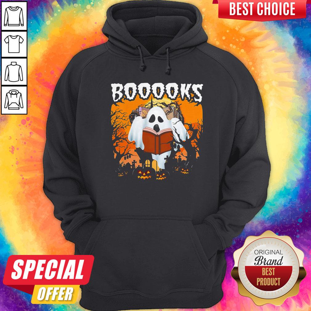 Awesome Booooks Ghost Halloween Shirt