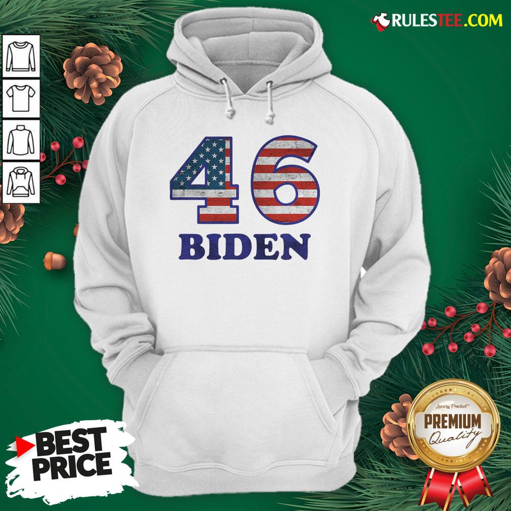 Hot 46 Joe Biden 2020 Us President Election Pro Biden Democrat Flag Shirt