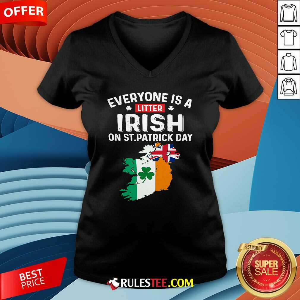 Hot Everyones A Little Irish On St Patricks Day Is Ireland Flag Shirt