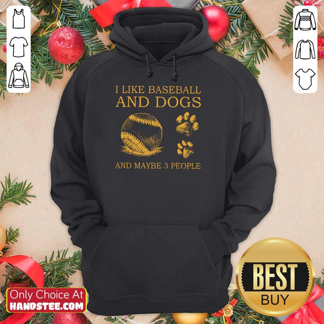 I Like Baseball And Dogs Shirt