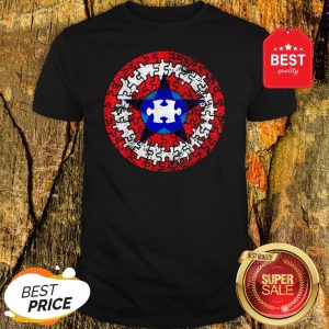 Official Captain Autism Superhero Shield Awareness Shirt