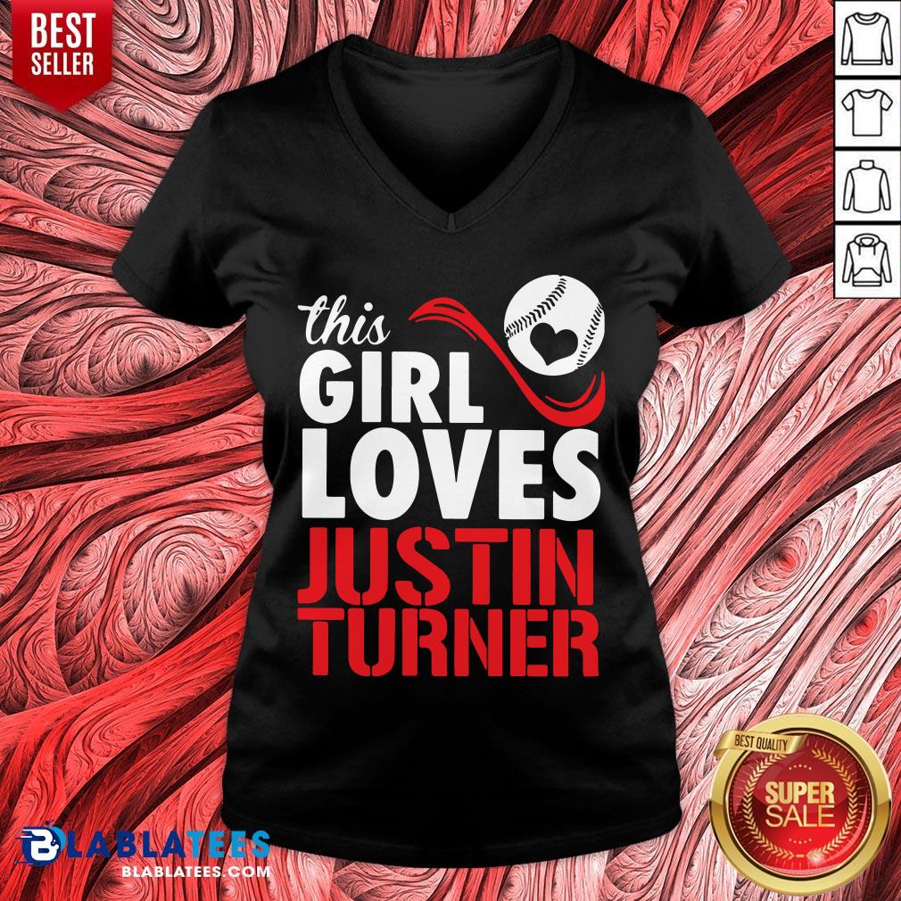 Top Baseball This Girl Loves Justin Turner Shirt
