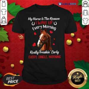 Official My Horse Is The Reason I Wake Up Every Morning Every Single Morning Shirt