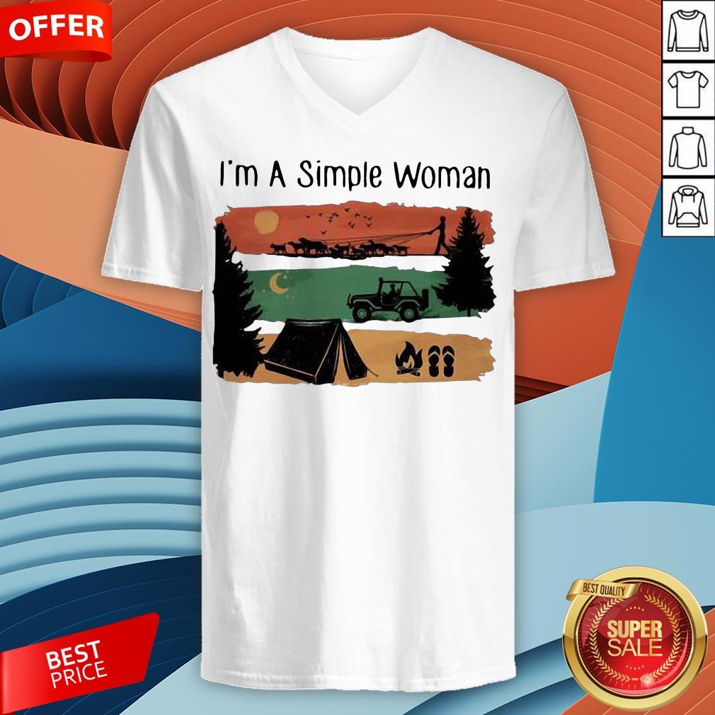 I’m A Simple Woman Love Camping Vintage Shirt