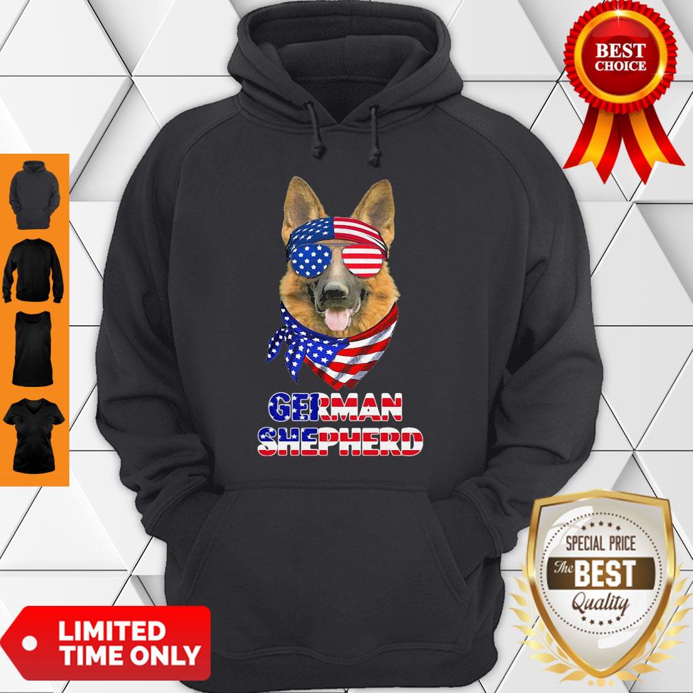 Independence Day German Shepherd Glasses America Shirt